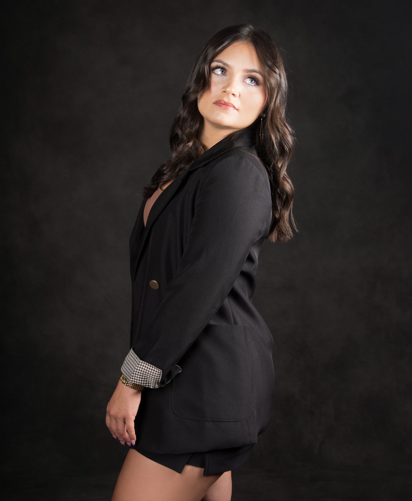 Chic Black Double-Breasted Blazer