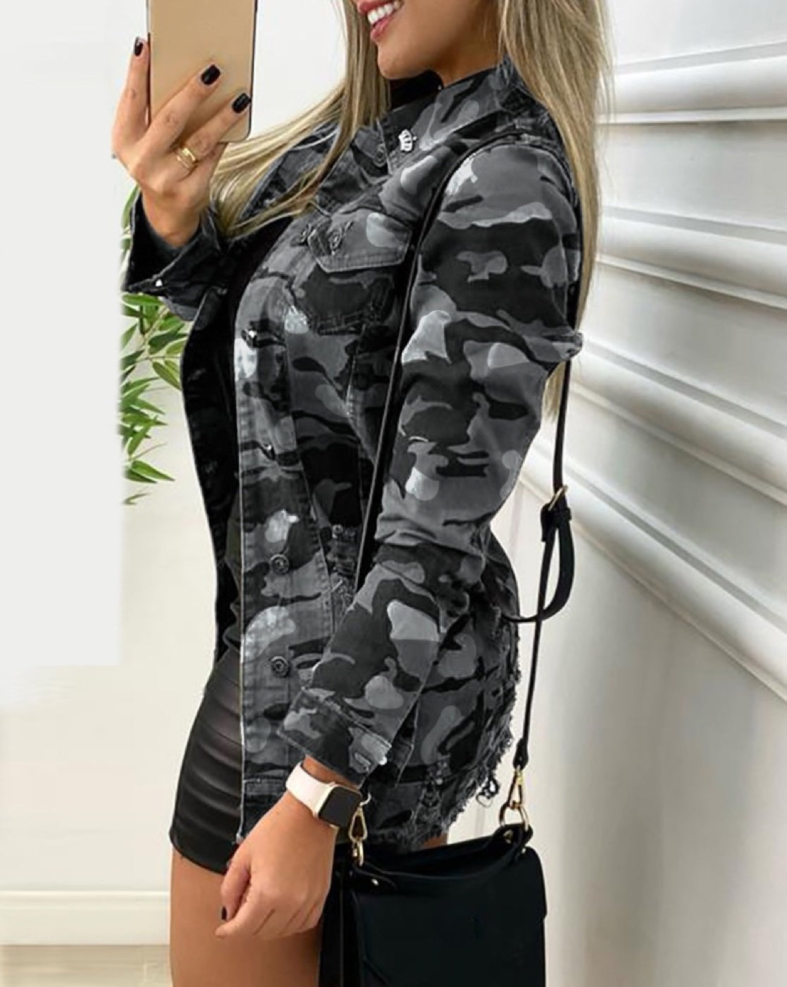 Grey Camouflage Jacket