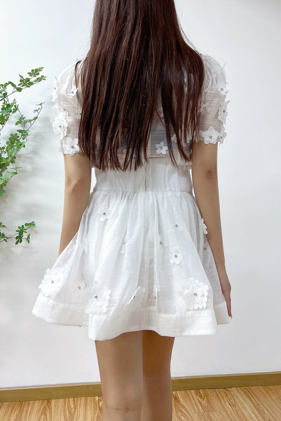 White Flower Skirt