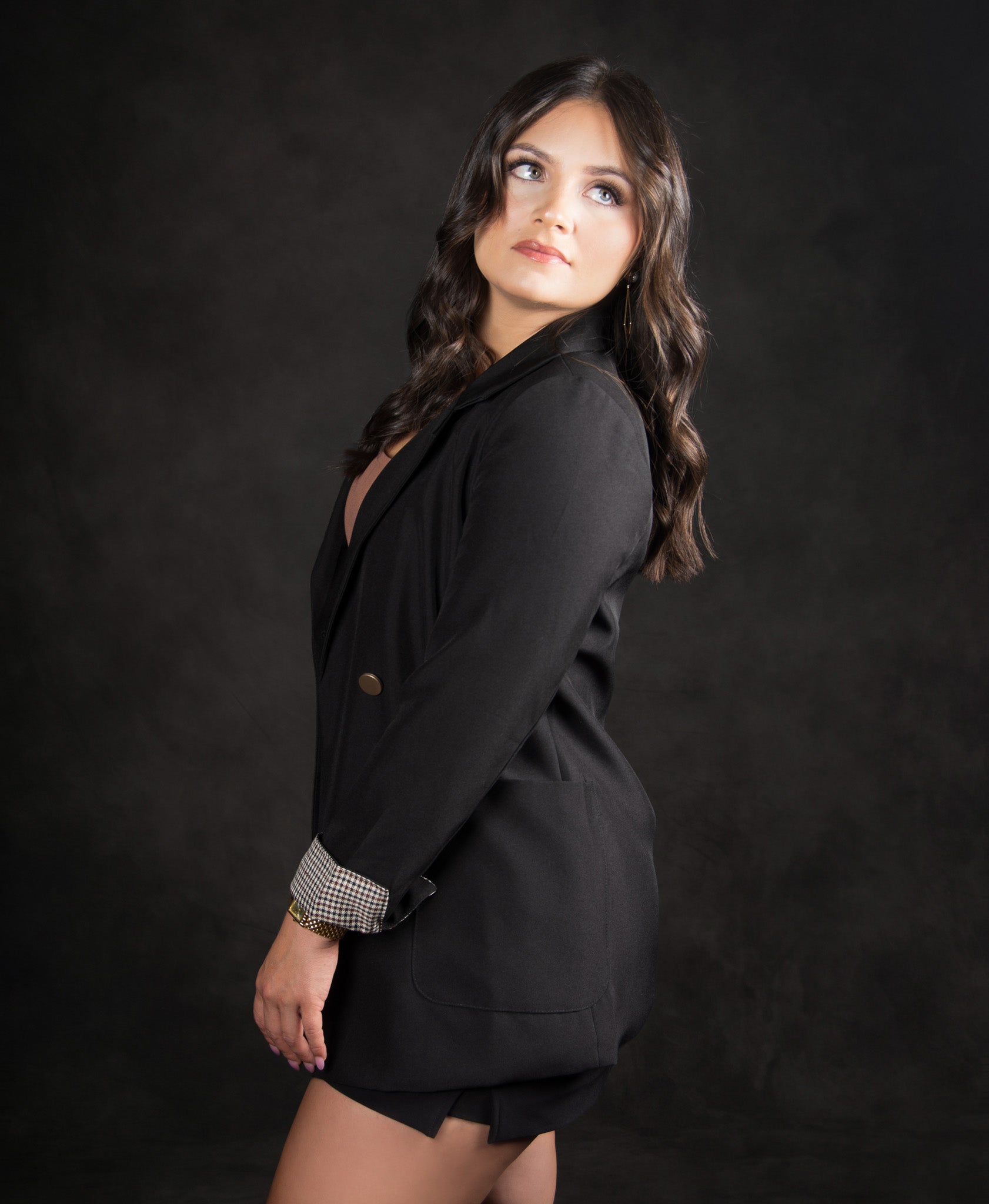 Chic Black Double-Breasted Blazer