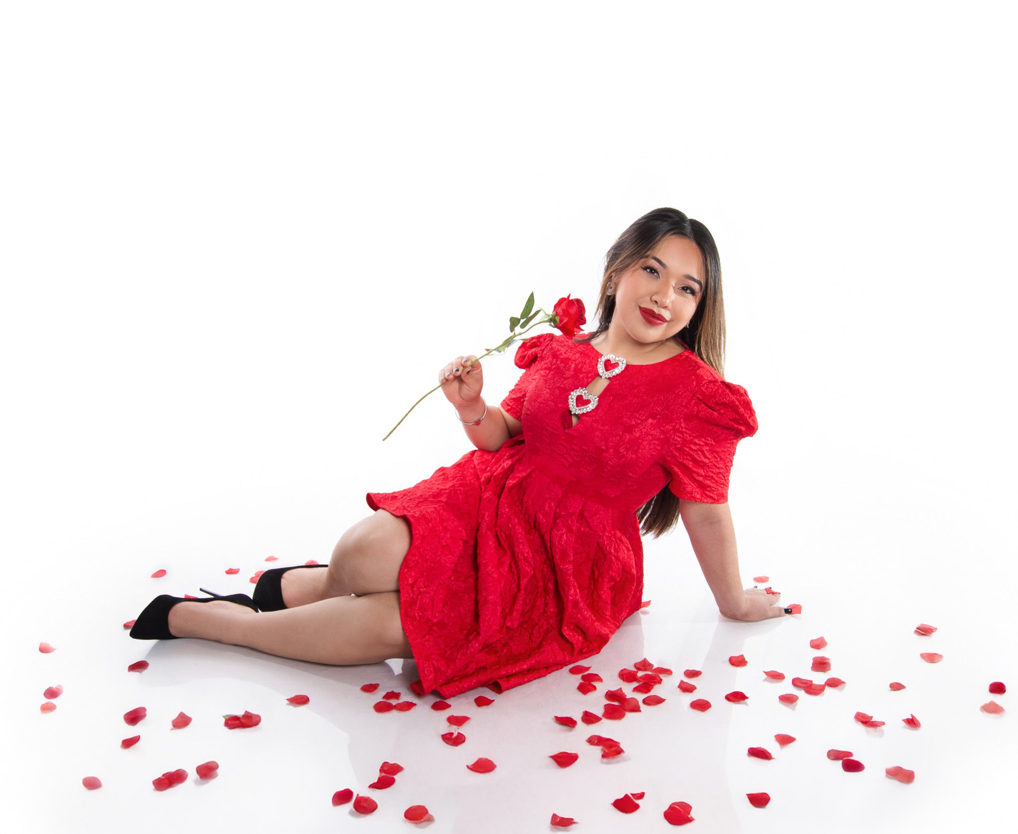 Sweetheart Jacquard Mini Dress