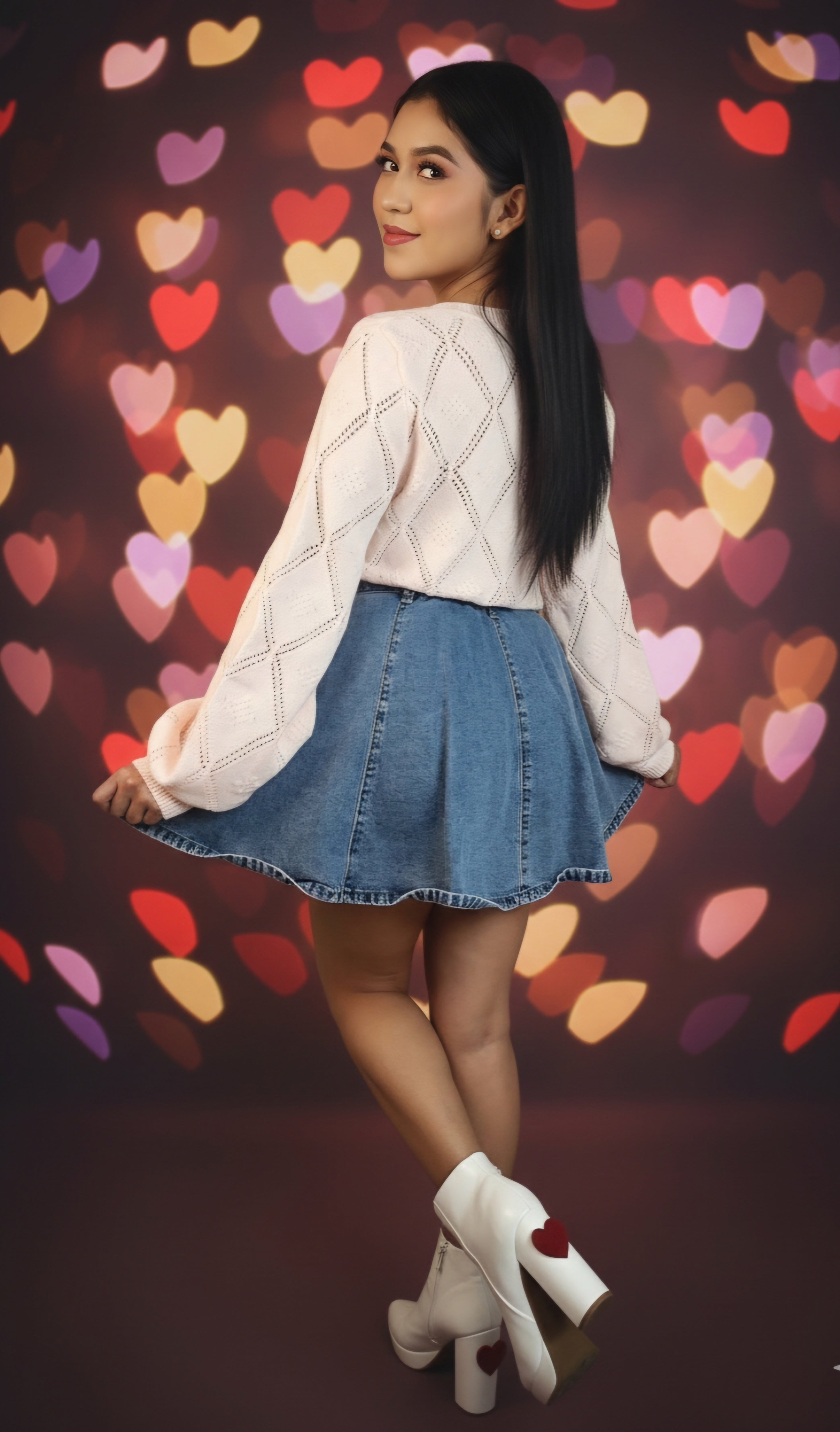 Solid Long Sleeve Round Neck Sweater