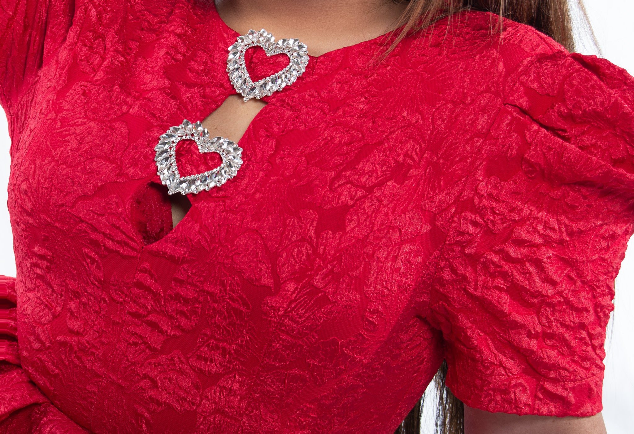 Sweetheart Jacquard Mini Dress