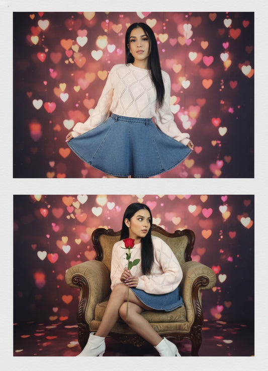 Solid Long Sleeve Round Neck Sweater