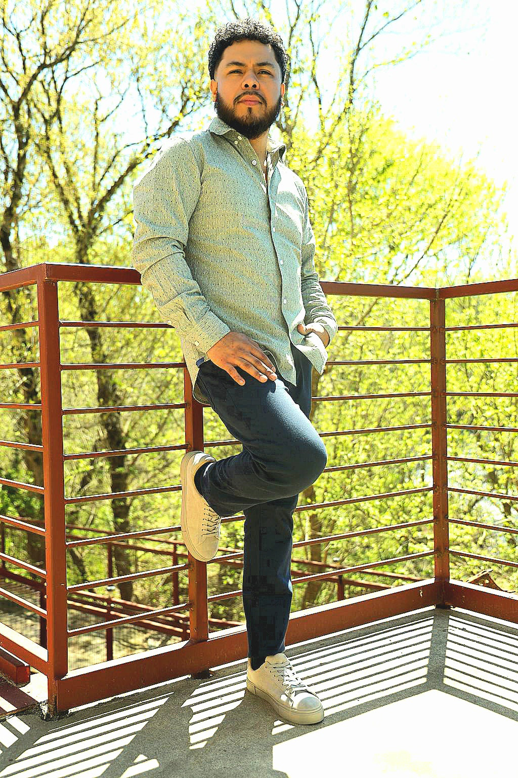 The Sage Slim-Fit Textured Button-Down