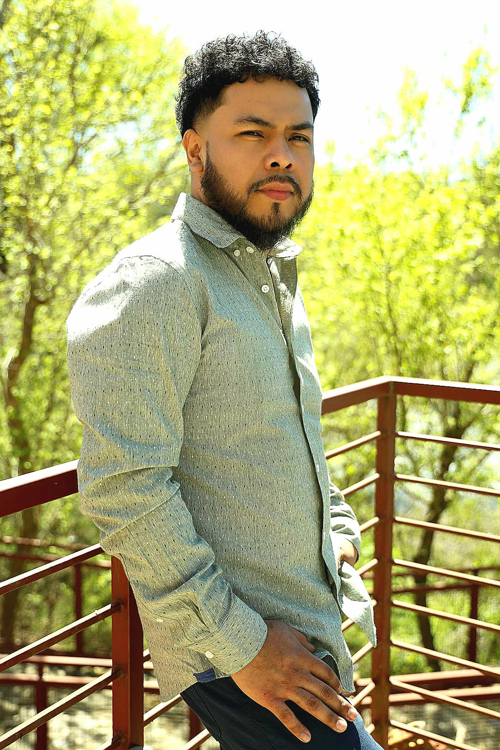 The Sage Slim-Fit Textured Button-Down